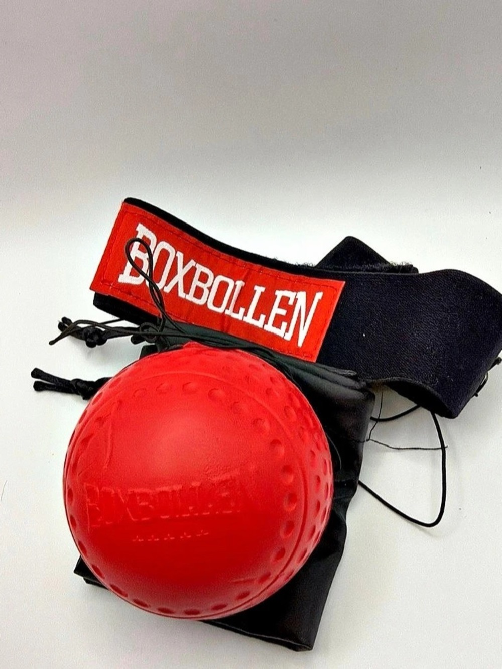 Boxbollen Boxing Reflex Ball Set Red & Black